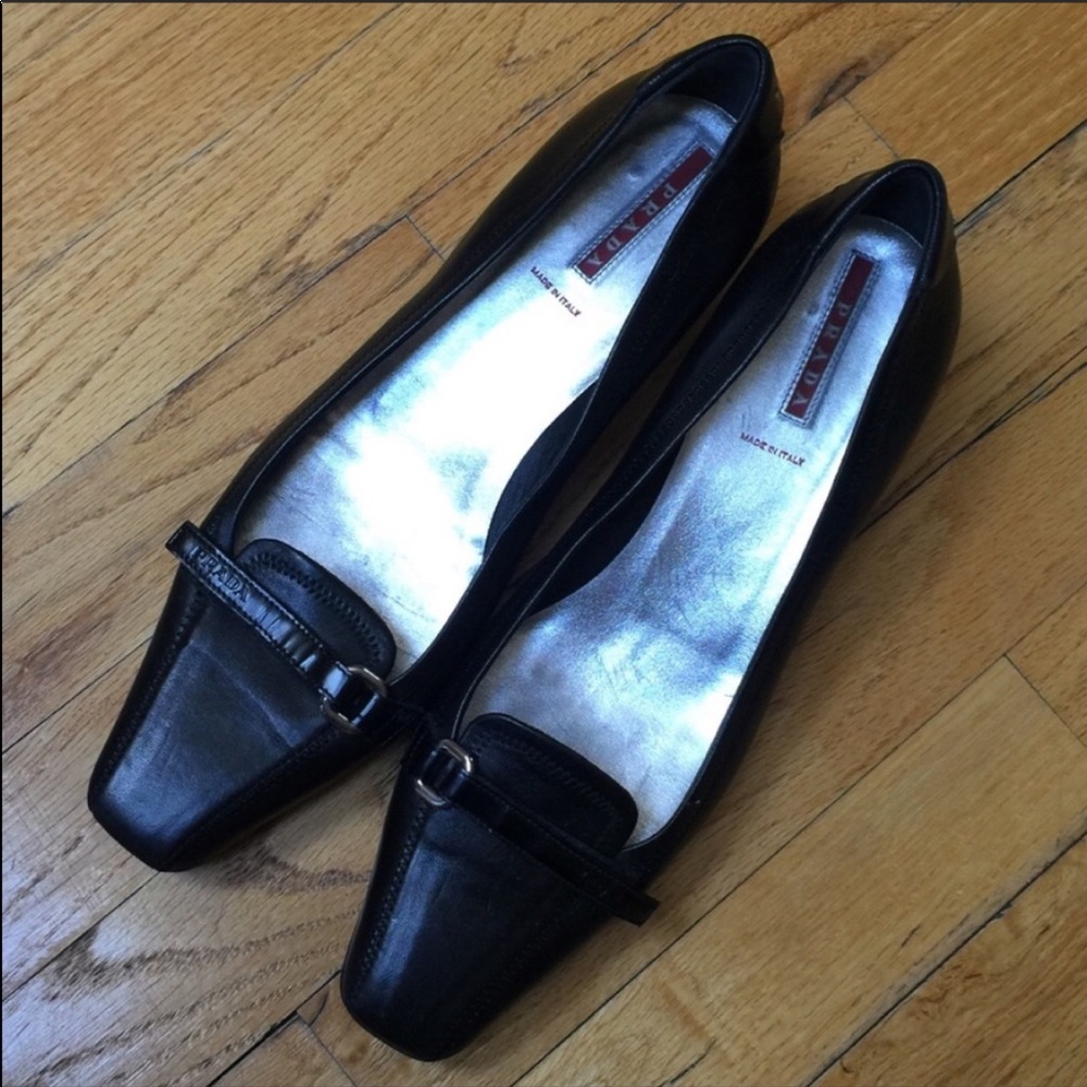Prada kitten heels.